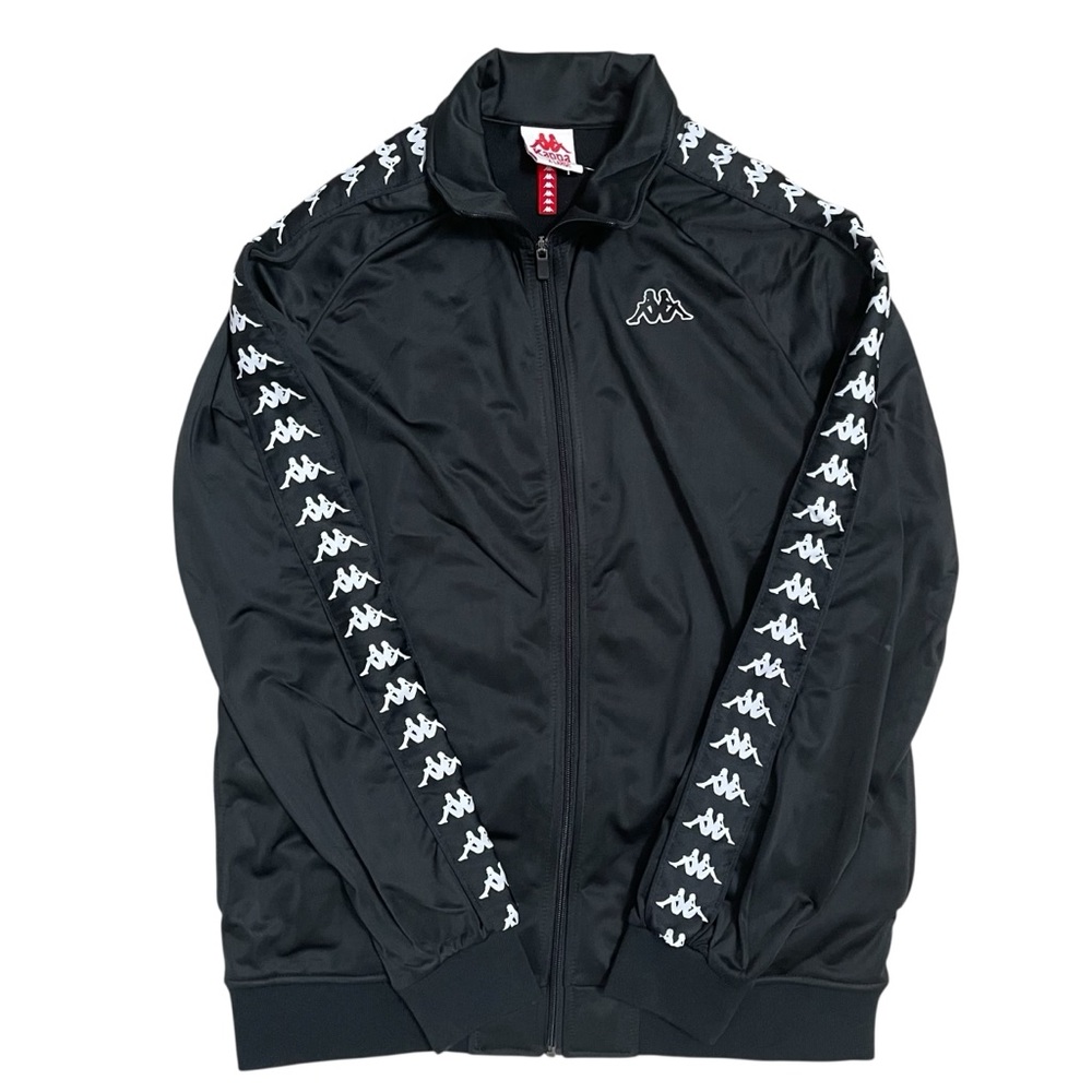 Kappa Men's Black Logo Track Jacket - Picture 2 of 13